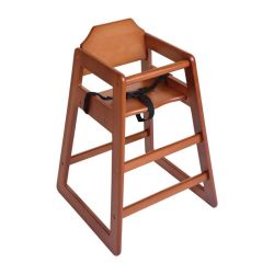 Bolero Wooden Highchair Dark Wood Finish Bolero Wooden Highchair Dark Wood Finish