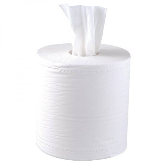 Jantex Centrefeed White Roll 2ply 6 Pack URO DL920