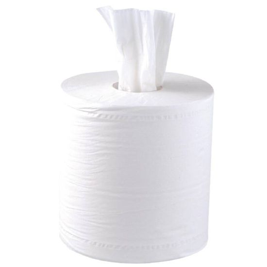Jantex Centrefeed White Roll 2ply 6 Pack URO DL920 Jantex Centrefeed White Roll 2ply 6 Pack URO DL920