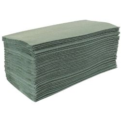 Jantex Z Fold Green Hand Towels 1Ply (Pack of 15)