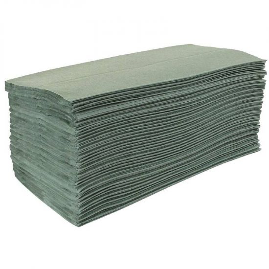 Jantex Z Fold Hand Towels Green URO DL923
