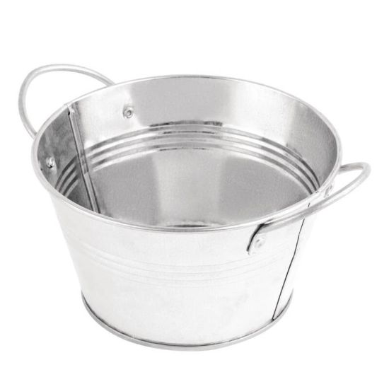 Olympia Mini Metal Food Bucket Shallow 150mm URO DM214 Olympia Mini Metal Food Bucket Shallow 150mm URO DM214