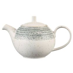 Churchill Studio Prints Homespun Stone Grey Teapot 426ml (Pack Of 4)