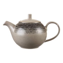 Churchill Studio Prints Homespun Charcoal Black Teapot 426ml (Pack Of 4)