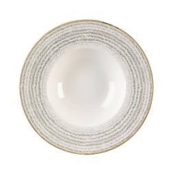 Churchill Studio Prints Homespun Stone Grey Wide Rim Bowl 240mm (Pack Of 12)