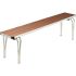 Gopak Contour Stacking Bench Teak Effect 5ft