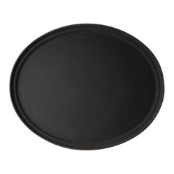 Cambro Camtread Large Fibreglass Oval Non-Slip Tray Black 600mm Cambro Camtread Large Fibreglass Oval Non-Slip Tray Black 600mm