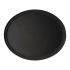 Cambro Camtread Large Fibreglass Oval Non-Slip Tray Black 600mm