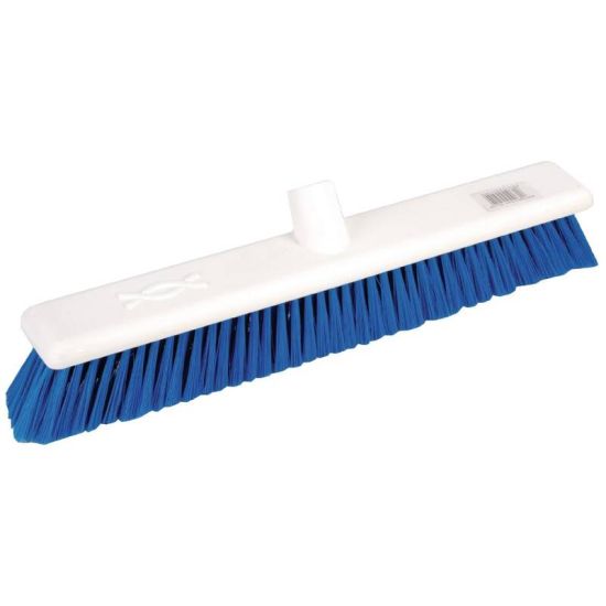 Jantex Hygiene Broom Soft Bristle Blue 18in URO DN832