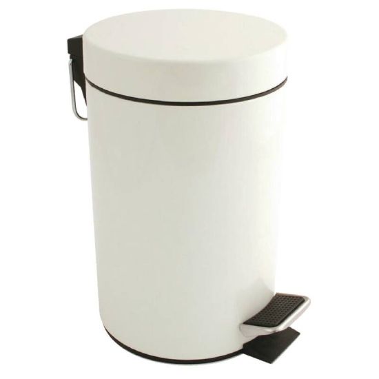 Bolero White Pedal Bin 3Ltr URO DP039