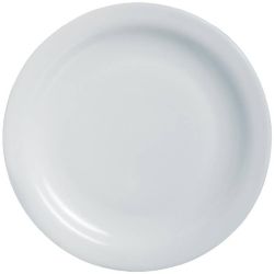 Arcoroc Opal Hoteliere Narrow Rim Plates 236mm (Pack Of 6)