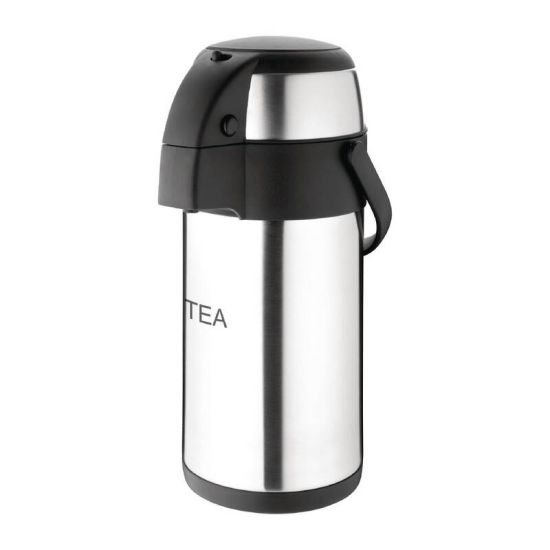 Olympia Pump Action Airpot Etched Tea 3Ltr URO DP127 Olympia Pump Action Airpot Etched Tea 3Ltr URO DP127