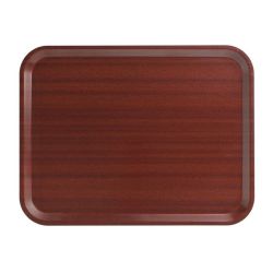 Cambro Capri Laminate Canteen Tray Mahogany 430mm Cambro Capri Laminate Canteen Tray Mahogany 430mm