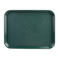 Kristallon Small Polypropylene Fast Food Tray Green 345mm Kristallon Small Polypropylene Fast Food Tray Green 345mm