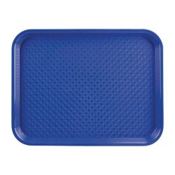 Kristallon Small Polypropylene Fast Food Tray Blue 345mm Kristallon Small Polypropylene Fast Food Tray Blue 345mm