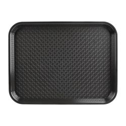 Kristallon Small Polypropylene Fast Food Tray Black 345mm Kristallon Small Polypropylene Fast Food Tray Black 345mm