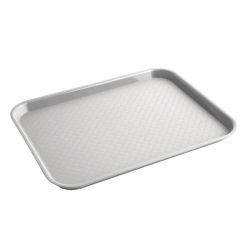 Kristallon Small Polypropylene Fast Food Tray Grey 345mm Kristallon Small Polypropylene Fast Food Tray Grey 345mm
