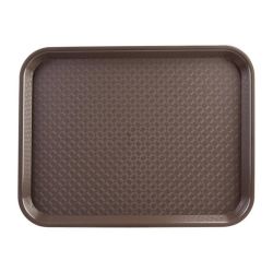 Kristallon Small Polypropylene Fast Food Tray Brown 345mm Kristallon Small Polypropylene Fast Food Tray Brown 345mm