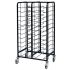 EAIS Powder Coated Enamel Clearing Trolley 24 Shelves