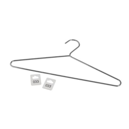 Chrome Plated Steel Hangers With Tags URO DP918 Chrome Plated Steel Hangers With Tags URO DP918