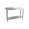 Holmes Stainless Steel Wall Table With Upstand 600mm
