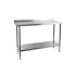 Holmes Stainless Steel Wall Table With Upstand 600mm