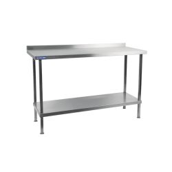 Holmes Stainless Steel Wall Table With Upstand 900mm