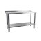 Holmes Stainless Steel Wall Table With Upstand 1500mm