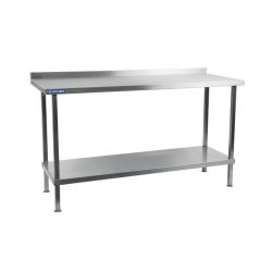 Holmes Stainless Steel Wall Table With Upstand 1800mm