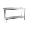 Holmes Stainless Steel Wall Table With Upstand 1800mm