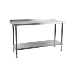 Holmes Stainless Steel Wall Table With Upstand 1200mm