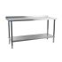 Holmes Stainless Steel Wall Table With Upstand 2100mm