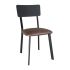Bolero Metal & PU Side Chair Vintage Mocha (Pack Of 4)