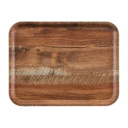 Cambro Madeira Laminate Canteen Tray Brown Oak 430mm Cambro Madeira Laminate Canteen Tray Brown Oak 430mm