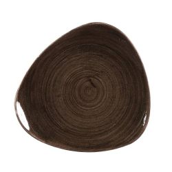 Churchill Stonecast Patina Triangular Plates Black 229mm (Pack Of 12)