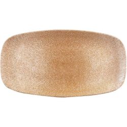 Churchill Studio Prints Raku Rectangular Plate Garnet Orange 355mm (Pack Of 6)