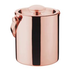 Olympia Double Walled Ice Bucket With Lid 1Ltr Copper