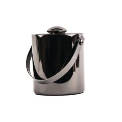 Olympia Double Walled Ice Bucket With Lid 1Ltr Gunmetal