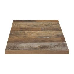 Bolero Pre-drilled Square Table Top Urban Dark