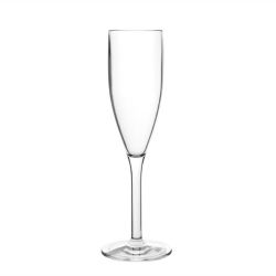 Kristallon Polycarbonate Champagne Flutes 210ml (Pack Of 12)