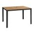 Bolero Acacia Wood And Steel Rectangular Table 1200mm