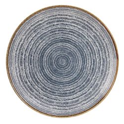 Churchill Studio Prints Homespun Coupe Plates Slate Blue 288mm (Pack Of 12)