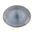 Churchill Studio Prints Homespun Oval Coupe Plates Slate Blue 317mm (Pack Of 12)