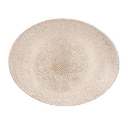 Churchill Studio Prints Raku Oval Coupe Plates Agate Grey 317mm (Pack Of 12)