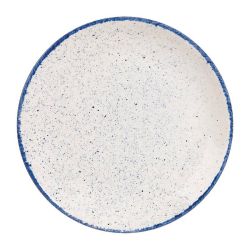 Churchill Stonecast Hints Coupe Plates Indigo Blue 165mm (Pack Of 12)