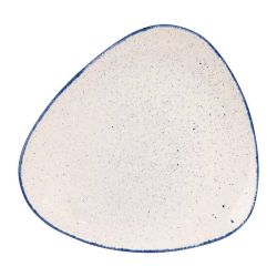 Churchill Stonecast Hints Triangular Plates Indigo Blue 311mm (Pack Of 6)