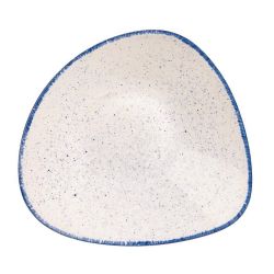 Churchill Stonecast Hints Triangular Plates Indigo Blue 229mm (Pack Of 12)