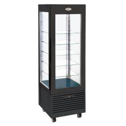 Roller Grill Display Fridge With Fixed Shelves Black Roller Grill Display Fridge With Fixed Shelves Black