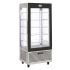 Roller Grill Display Fridge With Fixed Shelves Stainless Steel