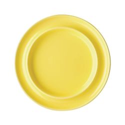 Olympia Heritage Raised Rim Plates Yellow 203mm (Pack Of 4) Olympia Heritage Raised Rim Plates Yellow 203mm (Pack Of 4)